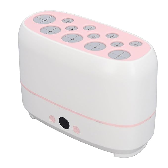 BONKZEBU Electric Makeup Brush Dryer Machine 12 Holes Automatic Brush Cleaner and Drying Tool for Professional Salon and Home Use Quickly Drying Cosmetic Brush Cleaner Dryer