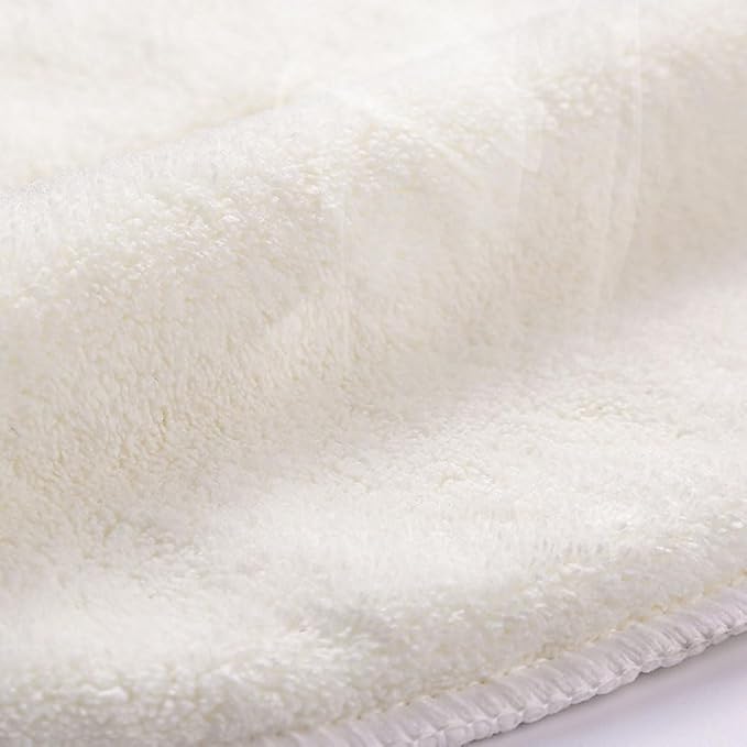 luzen 2Pcs Soft Face Steaming Towel Mask Reusable Facial Steamer Mask Towel Thick Cold Hot Compress Moisturizing Beauty Skin Care Spa Face Towel for Women Beauty Salon or Home Use, White