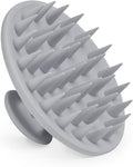 Meartchy Silicone Scalp Massager Shampoo Brush, Scalp Brush for Hair Growth & Dandruff Removal, Hair Scrubber Scalp Stimulator Exfoliator Brush with Soft Bristles for Wet Dry Scalp Care (Grey)