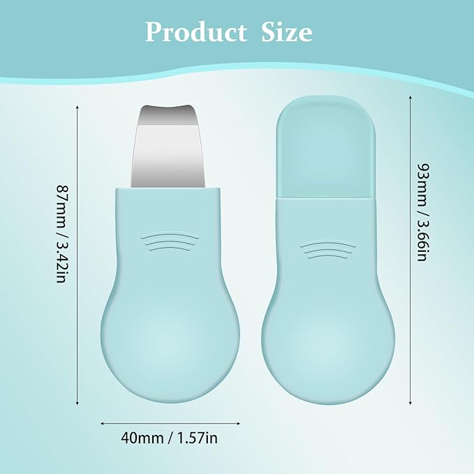 Blackhead Remover Tool,Silicone Face Scrubber, 2 in 1 Nose Pore Scraper for Deep Cleansing,Face Skin Spatula, Nose Black Head Remover, Pore Cleaner Skin Care Tool for Men Women Gifts