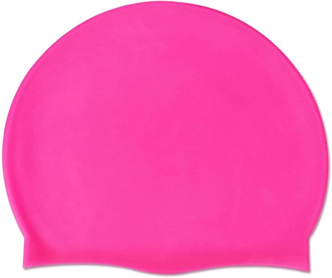 Doovid Swim Caps for Women Men Waterproof Silicone Ear Protection Long Hair High Elasticity Swimming Cap
