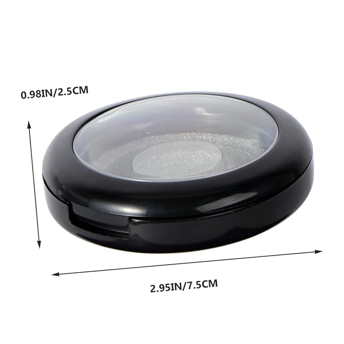 FOMIYES Round False Eyelash Case Plastic Eyelash Packaging Box Organizer and Storage for Home Use Random Color