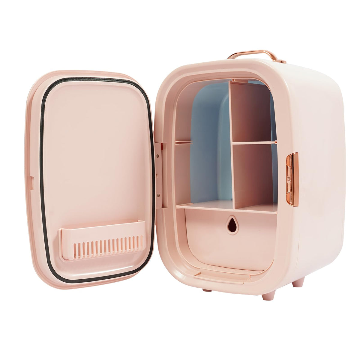 12 Liter Skincare Fridge, 20℃/68℉ Low Noise Constant Temperature Cosmetic Fridge Home Beauty Cosmetics Refrigerator Portable Control Mini Compact Beauty Refrigerator for Bedroom Office & Car (Pink)