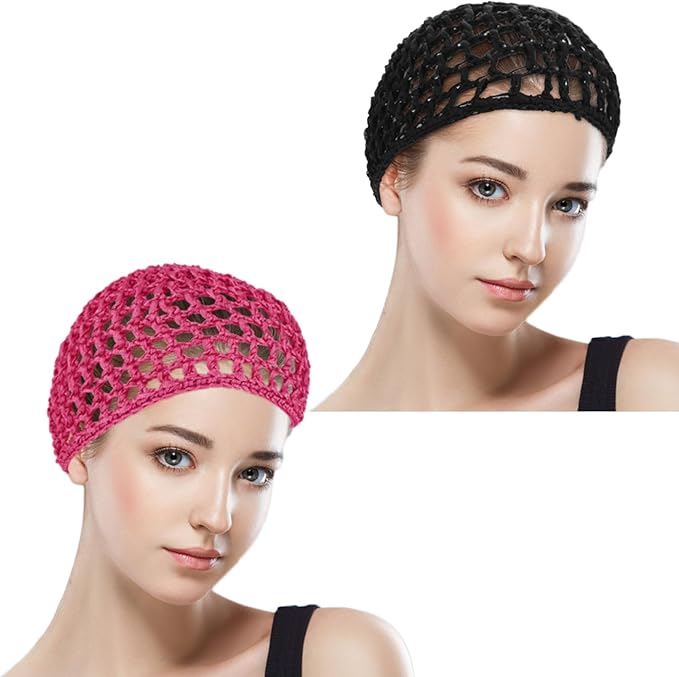 Wig Cap Thick Long Hair Caps Adjustable Net Mesh Braided Weaving Making Crochet Sew Weave Fishnet Grip Headband