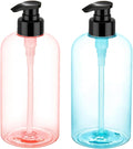 Bynccea Plastic Pump Bottle 16 oz/500 ml Empty Shampoo Pump Bottles Dispenser Portable Pump Bottles for Shampoo and Conditioner Liquid