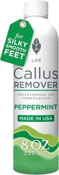Lee Beauty 8oz Professional Gel Callus Remover for Feet - Peppermint Fast-Acting Formula, Extra Strength for Cracked Heels & Dead Skin (Pack of 1)