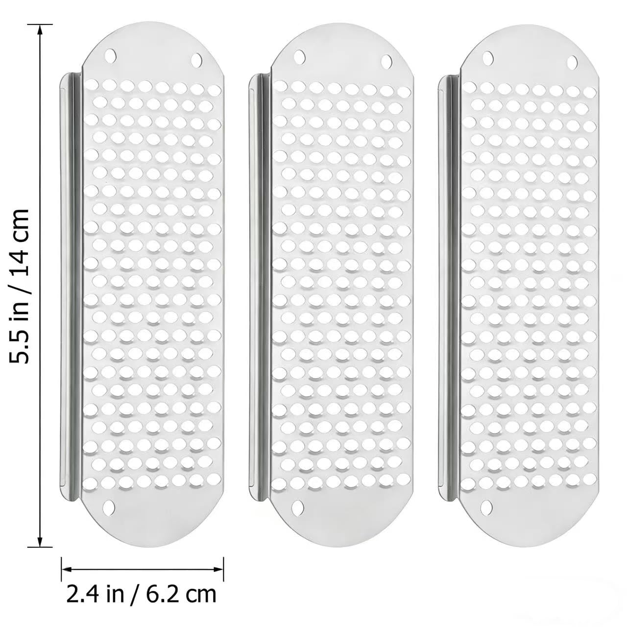 3pcs Foot File Replacement Blades, Stainless Steel File Callus Tool Corn Remover Skin Remover Foot File Tool Feet Shaver Dead Skin Convenient Foot Scraper (Silver)