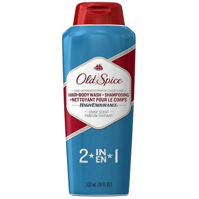 Old Spice High Endurance Hair & Body Wash 18 oz (Pack of 2)