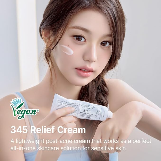 Dr.Althea 345 Relief Cream, Korean Skincare, 1.69 Fl Oz (Ver.2 - Pack of 2)