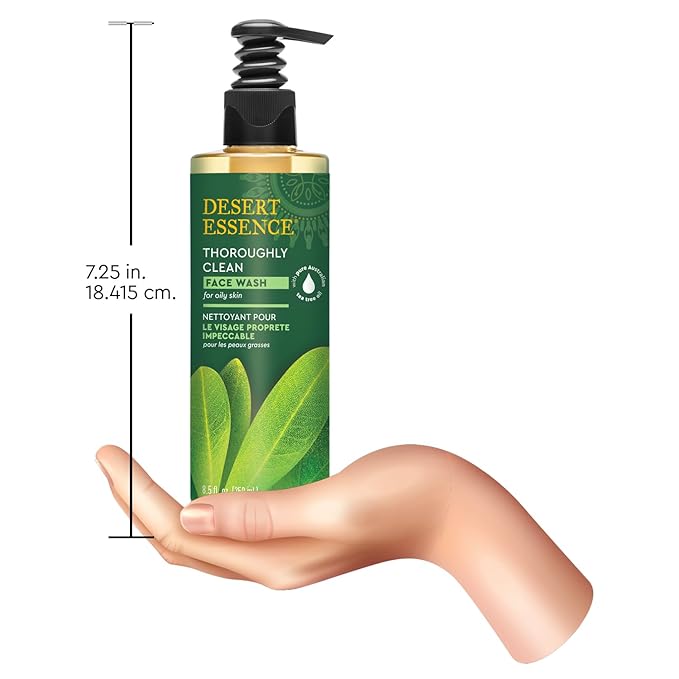 Desert Essence Thoroughly Clean Face Wash, Tea Tree Oil, 8.5 fl oz