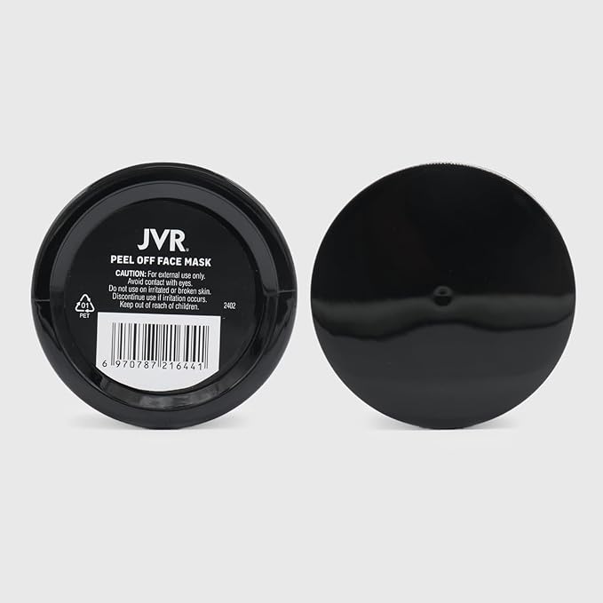 JVR Peel Off Face Mask, Blackhead Mask for Men, Charcoal Peel Off Black Mask, Facial Mask Refreshing and Deep Cleansing for All Skin Types 4.23 OZ
