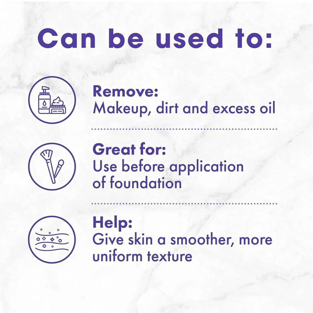 Buf-Puf Gentle Facial Sponge, Dermatologist Developed, Removes Deep Down Dirt & Makeup That Causes Breakouts and Blackheads, Reusable, Exfoliating, 1 Count