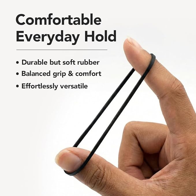 Annie Rubber Bands 14mm, 500 Count Black Elastic Hair Ties, Medium Durable Rubber Bands for Braids, Ponytails & Sectioning, Secure Hold for All Hair Types, Salon Value