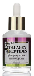 Neogold Collagen & Peptides Plumping Skin Care Facial Serum. Anti Aging Neck & Face Skincare Serum Helps Reduce Appearance Of Crepey Skin, Aging Complexions, Sagging Skin, & Wrinkles, Large 2 Fl Oz
