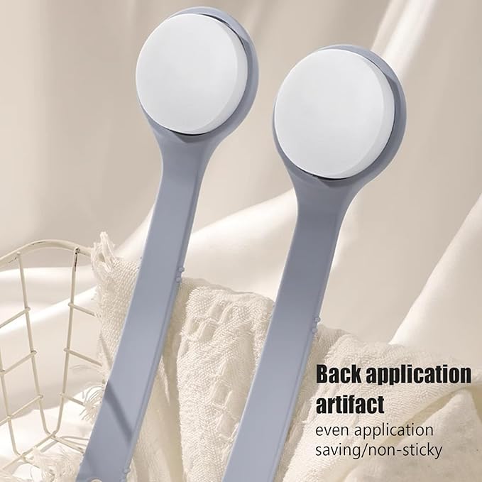 Back Applicator for Lotion - Body Oil Applicator Tool |Back Ointment Spreader, Body Balm Handle Tool, Anti-Slip Grip Moisturizing Oils Apply Tool for Athletes Teens Boys Youth Women Elderly