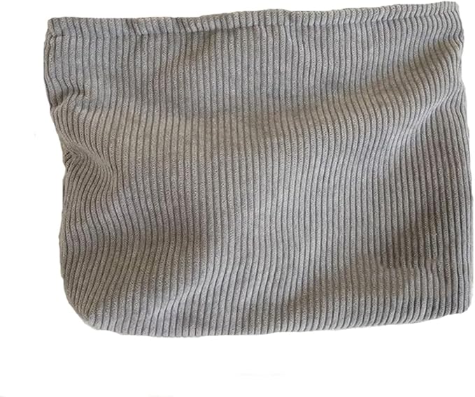 SxoSyo Corduroy Makeup Bags, Cosmetic Bag Purse, Grey