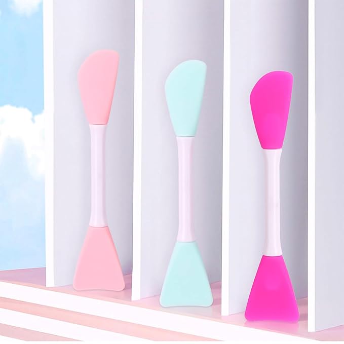 RamPula Silicone Face Mask Brush, Facial Mud Mask Applicator Brush Flexible for Applying Facial Mask,Sleeping Mask,Clay Mask,Body Lotion Mask Beauty Tools Makeup Brushes Applicator