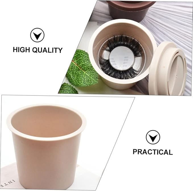 3pcs False Eyelash Storage Box Lash Holder Makeup Organizer for Eyelashes Waterproof for Travel and Daily Use