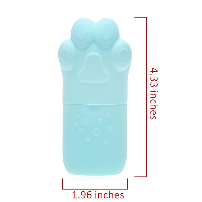Kare & Kind 1x Ice Rollers - Paw-Shaped Silicone Mold - Use for Face and Body - Ice Mold for Skin Care, Reducing Puffiness Redness and Relaxation