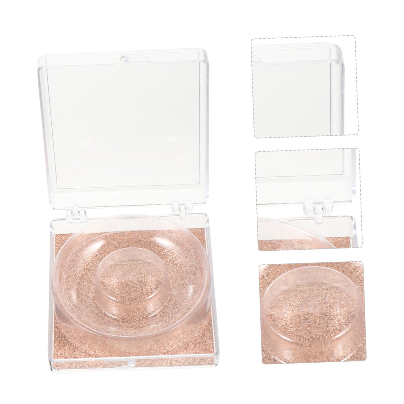 Ipetboom 6pcs Portable Eyelash Storage Box Lash Case Makeup Box Organizer Eyelash Packaging