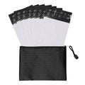 Feminine Personal Disposal Bags,5 * 8 inches Tampon Pack of 100 White Opaque Seal Discreet Disposal Bags for Tampons,Sanitary Pads,Sanitary Liners(with Black Storage Bag)