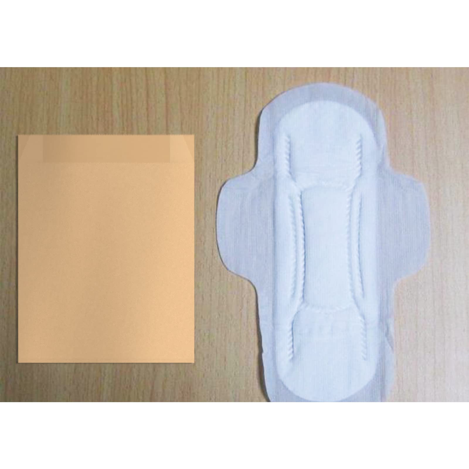 Hipruict Small Paper Bags, Feminine Hygiene Bags, 100 Sanitary Disposal Bags, Feminine Disposal Bags, Used for Sanitary Napkins, Cotton Slivers, Desserts