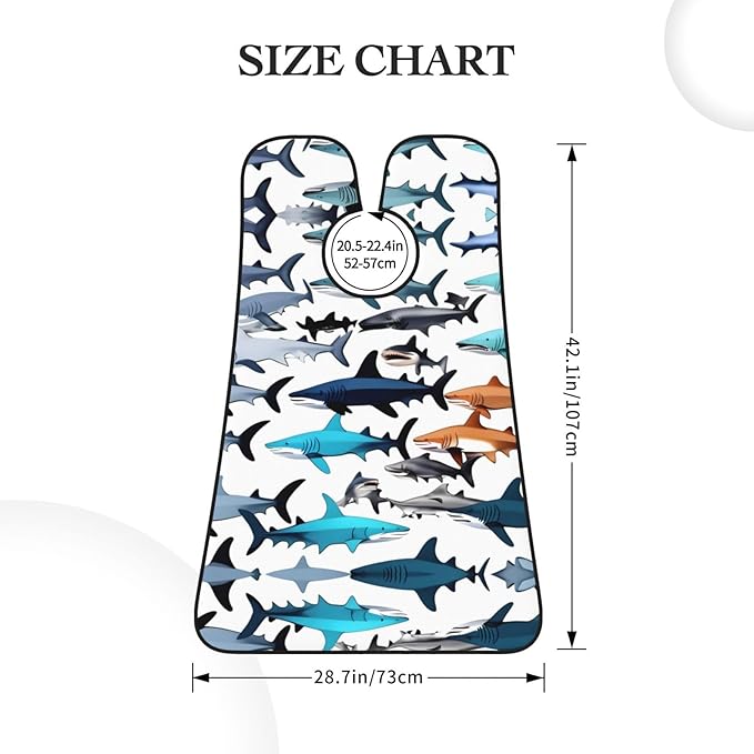 Colorful Giraffe Fans Lovers Print Beard Bib Shaving Apron, Beard Hair Trimming Cape Gift For Dad