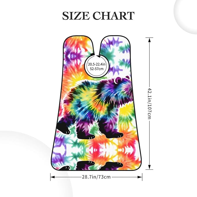 Beautiful Peacock Print Beard Bib Shaving Apron, Beard Hair Trimming Cape Gift For Dad