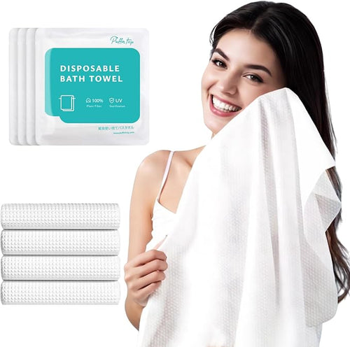 10 Pack Disposable Bath Towels 55''X27.5'’ Durable Portable Camping Towels