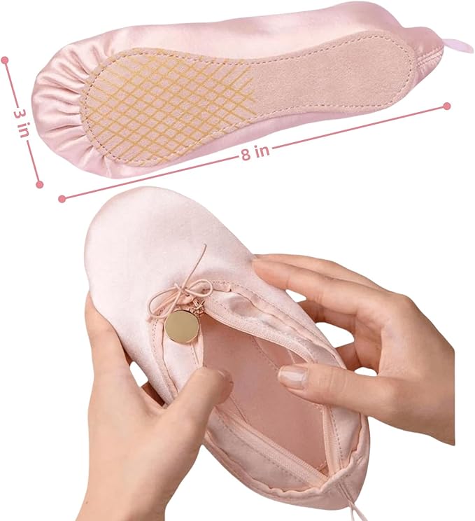 CECKQUE Ballet Pointe Shoe Makeup Bag Dance Recital Gifts for Girls