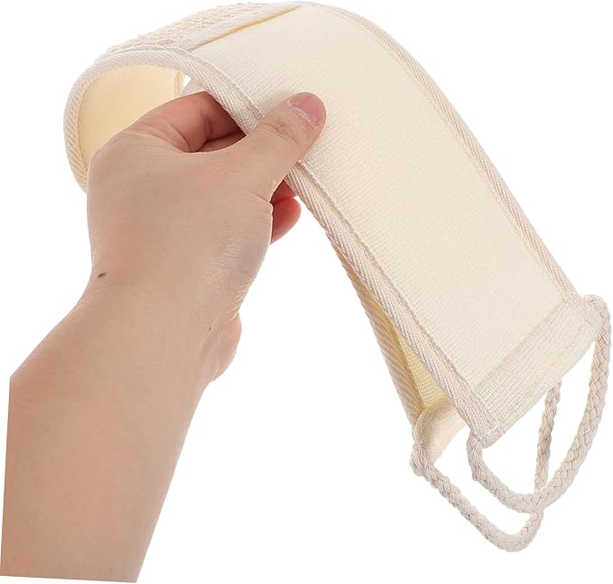 VICASKY Cotton Bath Gloves Back Scrubber Straps Exfoliating Gloves for Shower Women Men Body Cleaning Tool for Home and Travel