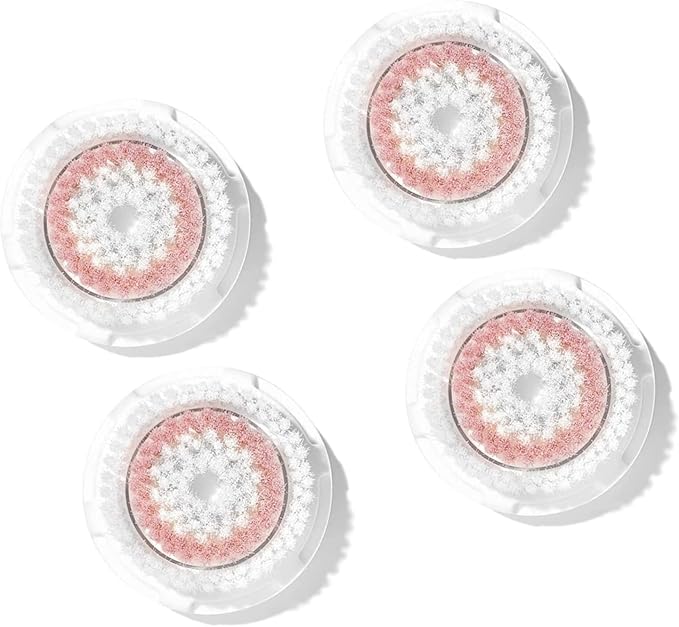 Clarisonic Radiance Facial Cleansing Brush Head Replacement | Compatible with Mia 1, Mia 2, Mia Fit, Alpha Fit, Smart Profile Uplift and Alpha Fit X, Pack of 2 (4Count)