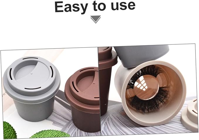 FRCOLOR 3Pcs False Eyelash Storage Box Portable Eyelash Packing Case Makeup Accessories Container for Travel and Daily Use