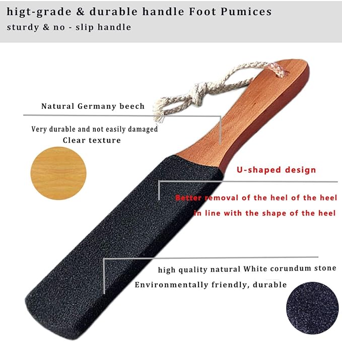 Kinepi Callus Remover Foot File & Foot Scrubber, Pumice Stone for Feet