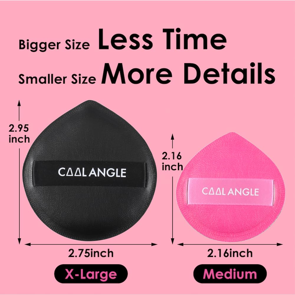 COOL-ANGLE Latex-Free Makeup Blender Sponges, Medium, Pink, 5 Pcs