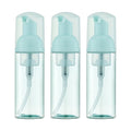 Owlyee Travel Foam Pump Bottle - 2oz Small Size Foaming Hand Soap Dispenser - Mini Portable Mousse Lash Shampoo Kit Container for Hair - Empty Leak Proof Plastic Green Foamer for Liquid Toiletry 3Pack