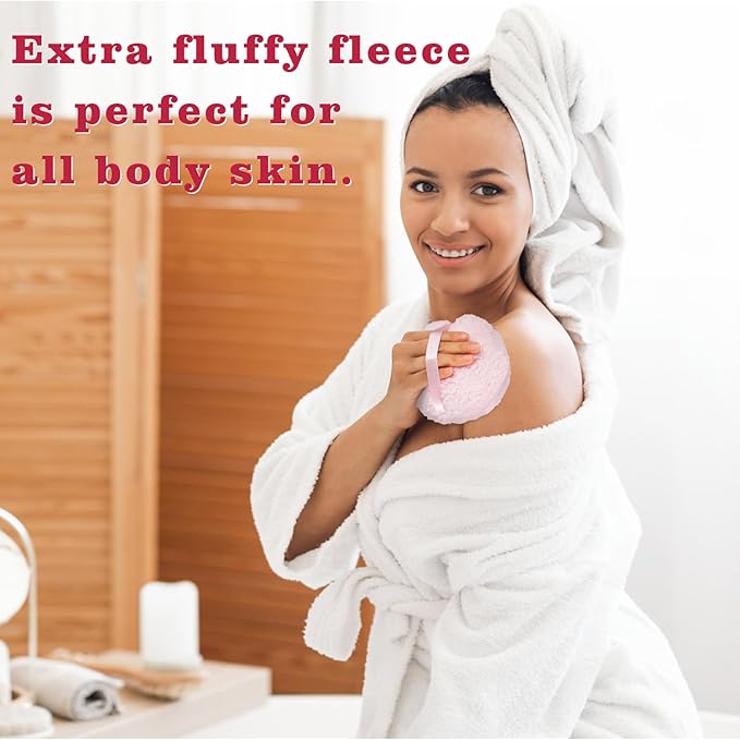 Extra Soft Powder Puff, 6" x 3" Large Body Powder Applicator, Loose Dusting Powder Puffs for Women (Only Pink Puff)