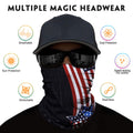 Venswell Neck Gaiter Face Mask Men Women,Seamless Bandana Rave Face Cover Scarf Mask,Balaclava,Headband, Head Wrap,Headwear