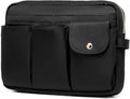 Storage Bag Cosmetic Bag for Women, Travel Makeup Bag Zip Up Bag Cute Makeup Bag Perfect Storage for Cosmetics, Black/Nylon