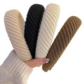 DOXISHRUKY Headbands for Women Wide Knitted Hairbands Fashion Non Slip Headband for Women's Hair Cute Solid Colors Hair Accessories 4pcs