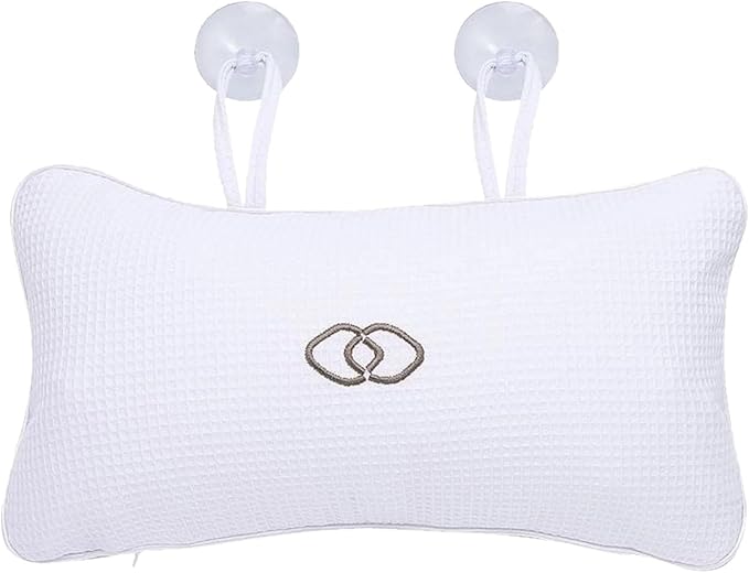 Inflatable Bath Pillows for Tub,Bath Tub Pillows for Head and Neck Support,Ergonomic Bath Pillows with Non-Slip Suction Cups,Bath Pillow for Spa Gifts Tub Women Bathroom Accessories Soaking