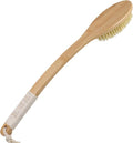 OWIIZI Back Scrubber Brush for Shower Body Brush with Stiff Sisal Bristles