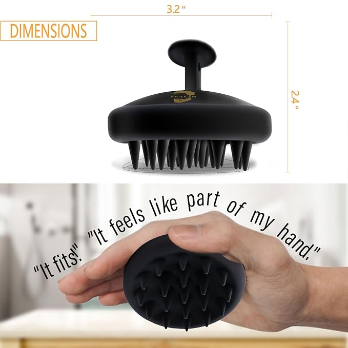 Beard Brush for Men, Silicone Beard Scrubber for Deep Cleansing