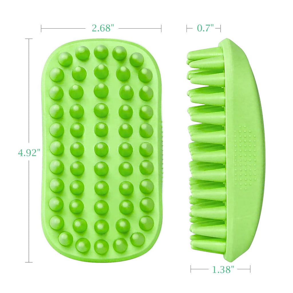 Yintoper Dog Bath Brush Pet Silicone Shampoo Brush