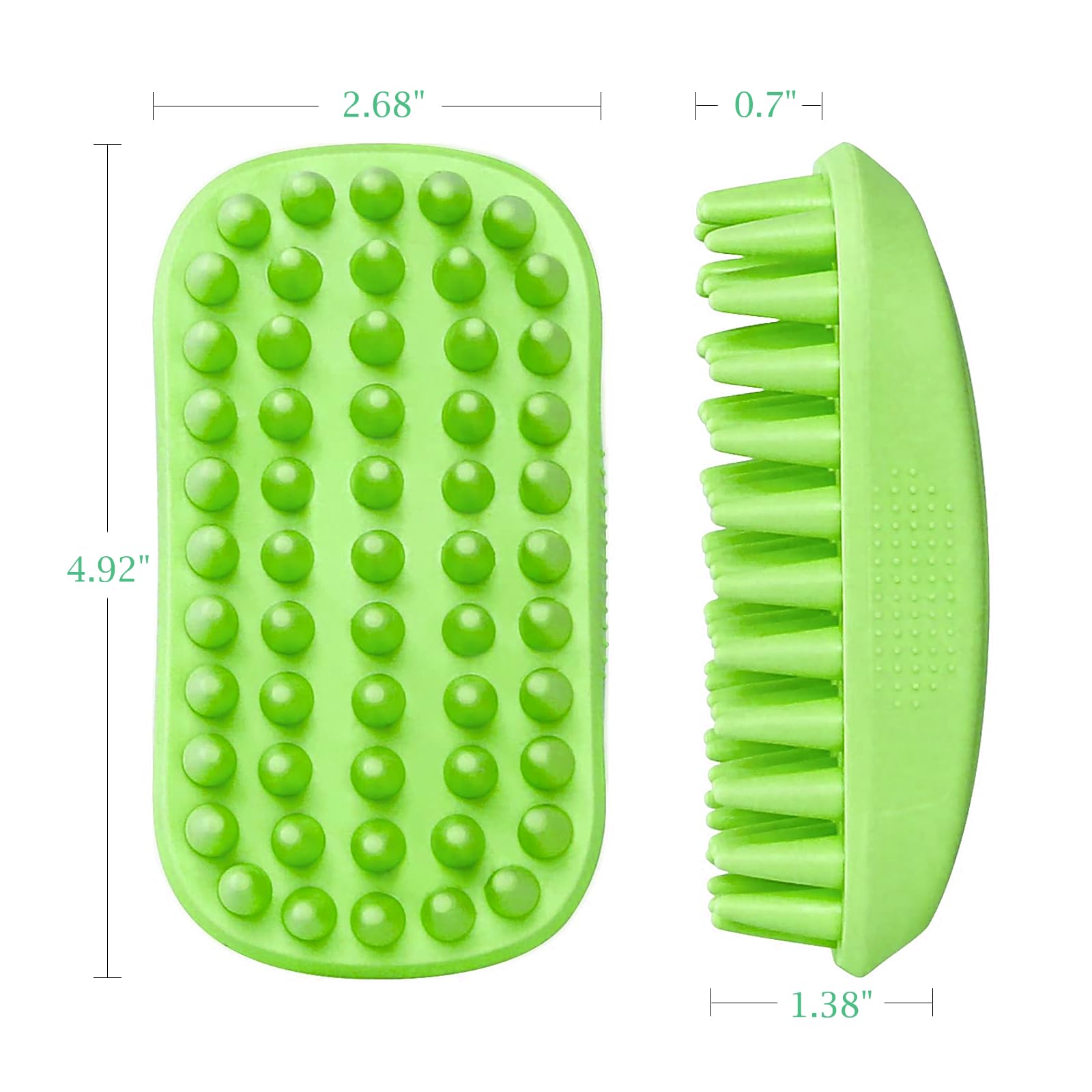 Yintoper Dog Bath Brush Pet Silicone Shampoo Brush