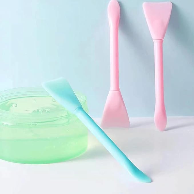 Mimalexin 12PCS Silicone Face Mask Brushes, Face Mask Applicator, Skincare Spatula, Skin Care Lotion Applicator, Spa Makeup Tools for Facial Cream Mask Mixing and Sampling
