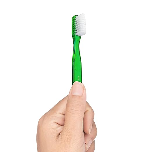 GUM Classic Toothbrush for Adults, Soft Bristles, Compact Head, Includes Rubber Tip Dental Pick, 1 Count (Pack of 6)