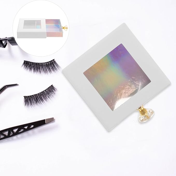 FOMIYES Eyelash Storage Case Magnetic Closure Elegant Travel Organizer for False Lashes Compact and Portable Eyelash Holder for Easy Access and Application for Occasion