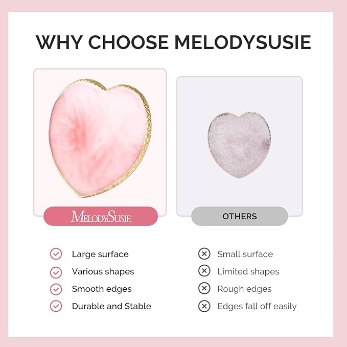 MelodySusie 1PC Heart Shape Resin Nail Art Palette, Professional Color Mixing Board for Gel Polish, Acrylics, Pigment Blending, Salon and DIY Makeup Artist Tool, Pink