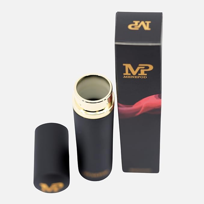 Menepod Luxury Tampon Holder For Purse,Cigarette Case,Pad and Bag Storage,Feminine Care,Discreet Travel Essentials Organizer Accessory Ideal for Women, Ladies, and Girls (Black)